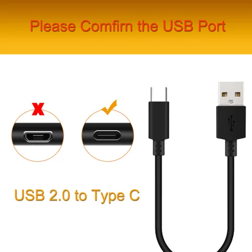Vista 2 de Cable de carga USB C compatible con JBL Charge 4/Charge 5, Flip 5/Flip 6, Clip 5/Clip 4 Altavoz Bluetooth, GO 4/3, Cable de carga Pulse 4