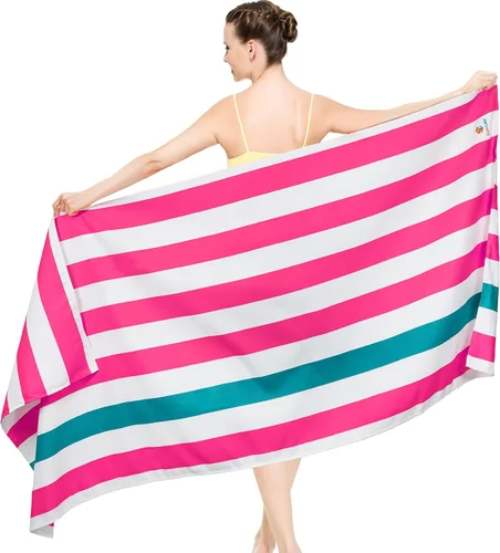 Vista 10 de SUN CUBE Toalla de playa de microfibra, toalla de playa de secado rápido, sin arena, toalla de natación ligera y compacta para viajes, piscina