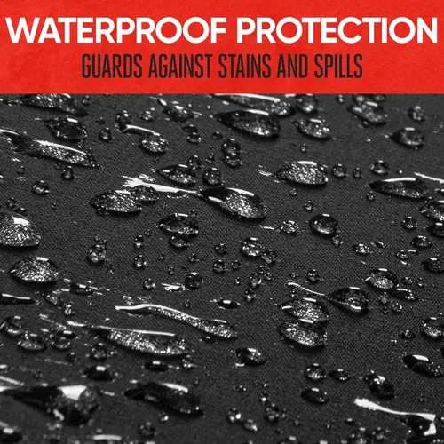 Vista 6 de Motor Trend SpillGuard 2 fundas de asiento gris carbón para automóviles y fundas de asiento para camiones – Fundas de asiento de coche impermeables