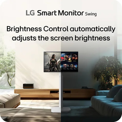 Vista 20 de LG Smart Monitor Swing 32U889SA-W 32 pulgadas 4K UHD (3840x2160) IPS pantalla táctil sobre una base con ruedas totalmente ajustable HDR10, webOS