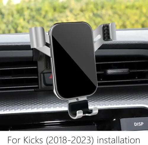 Vista 2 de Soporte de teléfono de coche para Nissan Kicks 2018 2019 2020 2021 2022 2023 2024 S SV SR Auto Interior Accesorios Mejor Teléfono Celular Soporte