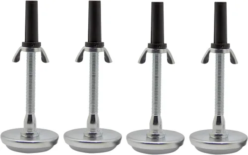 Kings Brand Furniture Patas deslizantes ajustables para marco de cama roscado – Patas de cama para reemplazar ruedas – Reemplazo de patas de cama