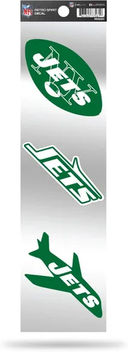 Vista 25 de Rico Industries Juego de calcomanías retro de fútbol americano de la NFL