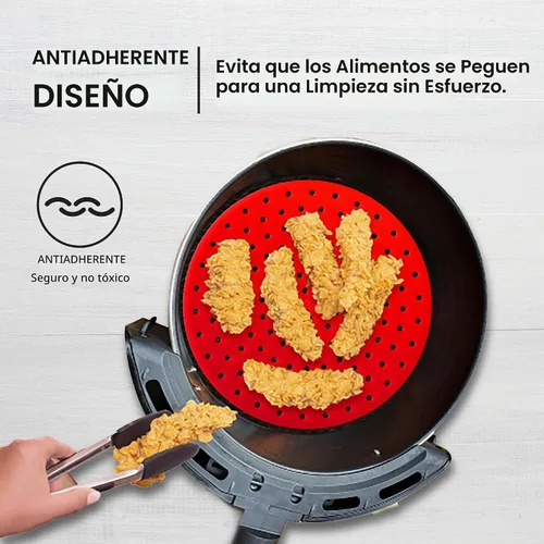 Vista 5 de Lotteli Kitchen Revestimientos plegables de silicona para freidora de aire