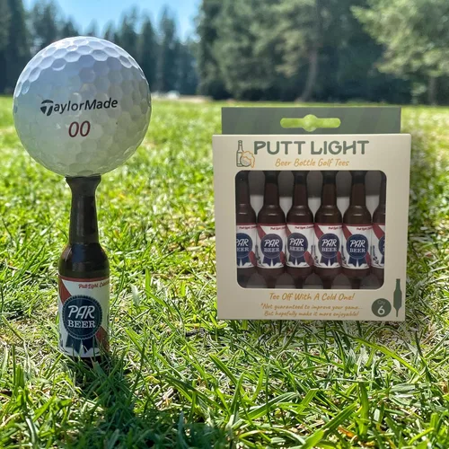 Vista 3 de Camisetas de golf con botella de cerveza, prácticamente irrompible y reciclable, paquete de 6, regalo de golf para hombres, despedida de soltero