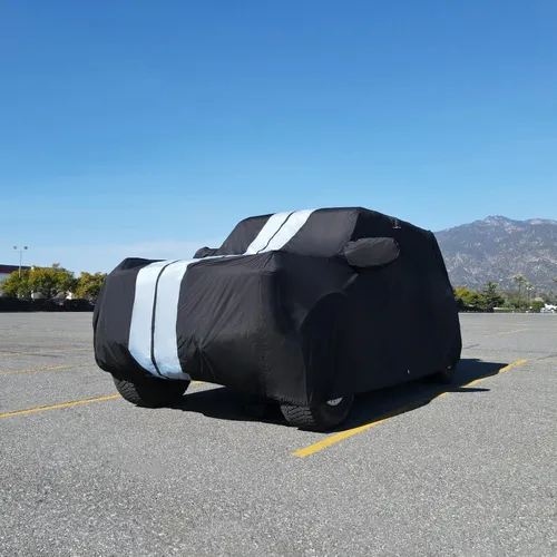 Vista 7 de Coverland Funda de auto SUV personalizada para Alfa Romeo Stelvio 2017-2025, impermeable para todo tipo de clima, fundas de automóvil