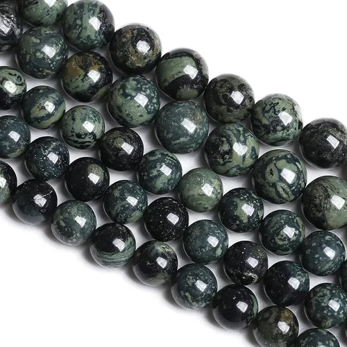 Vista 70 de 4MM 86 piezas Cuentas sueltas de piedra natural de amazonita calcedonia para hacer joyería DIY Pulsera Collar 1 hebra