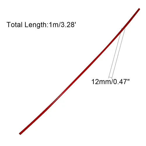 Vista 4 de Bettomshin 2 varillas de polioximetileno POM, 0.472 in, diámetro externo, 3.3 ft, longitud de 3,28 pies, redondas, de plástico, redondas