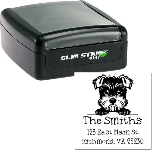 Vista 174 de Sello de alta calidad para cachorros Airedale Terrier – Sello de dirección personalizado – Ideal para los amantes de los perros – Elección de 5