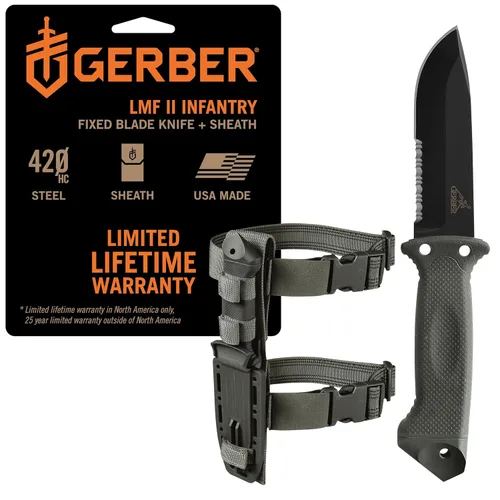 Vista 9 de Gerber LMF II 22-41629 cuchillo de Infantería, negro