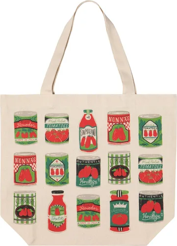 Vista 18 de Now Designs Printed Reusable Cotton Tote Bag, 15 x 18 inch