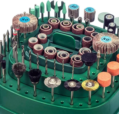 Vista 6 de Kit de accesorios de herramientas rotativas con soporte giratorio Herramientas de manualidades 276pc