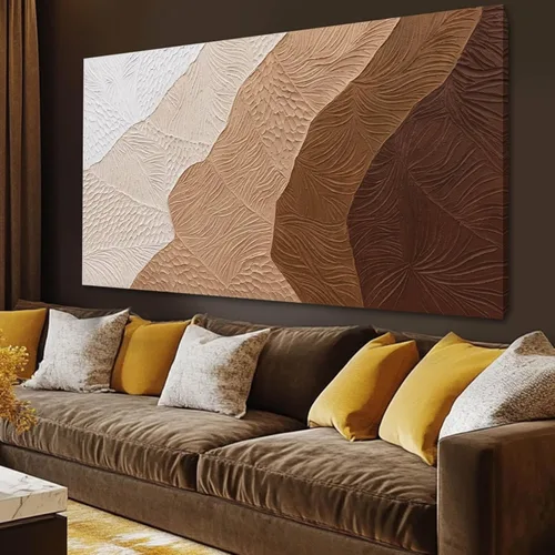 SOUGUAN Arte de pared moderno abstracto para decoración de pared, pinturas de arte neutro de 24 x 48 pulgadas, pintura en lienzo para comedor,