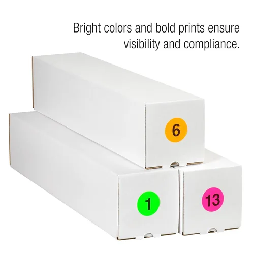 Vista 3 de Tape Logic TLDL6752 Etiquetas numéricas, círculo "2", 1", negro, 1 rollo de 500 etiquetas