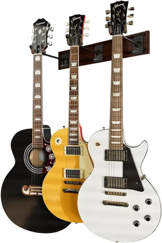 Vista 13 de String Swing Estante de pared para guitarra, soporte de pared para guitarra múltiple, organizador de guitarra para guitarras acústicas y eléctricas