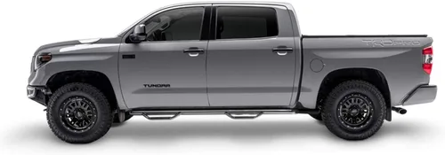 Vista 2 de N-Fab Nerf Steps Negro brillante, rueda a rueda, T0277CC Se adapta a 2001-2004 Toyota Tacoma Double Cab 5 pies cama corta, gas SRW