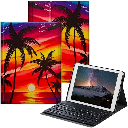 Vista 11 de Funda para Samsung Galaxy Tab S6 Lite 2022/2020 con teclado inalámbrico desmontable y soporte ajustable para proteger la funda de la tableta