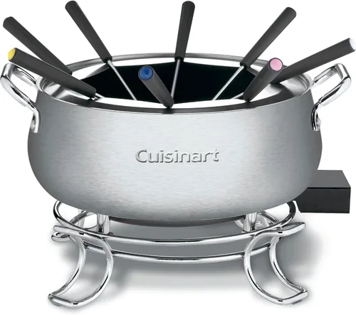 Cuisinart CFO-3SS Fondue eléctrica, 6.12 x 10.50 x 7.00 pulgadas, acero inoxidable cepillado