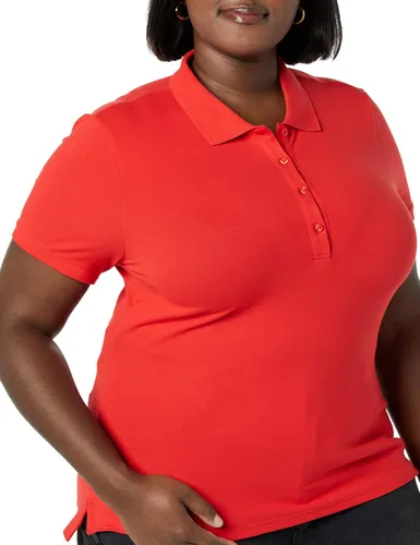 Vista 5 de Tienda Essentials Women's Short-Sleeve Polo Shirt (Available in Plus Size)