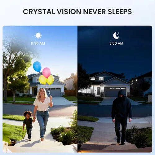 Vista 4 de ieGeek Timbre inalámbrico sin suscripción, visión nocturna ultra clara de 5 MP, detección de movimiento PIR, timbre de video con timbre