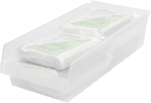 Vista 8 de Akro-Mils 30014 ShelfMax - Caja de almacenamiento de plástico, (24 x 11 x 6 pulgadas), transparente, (paquete de 6) (30014SCLAR)