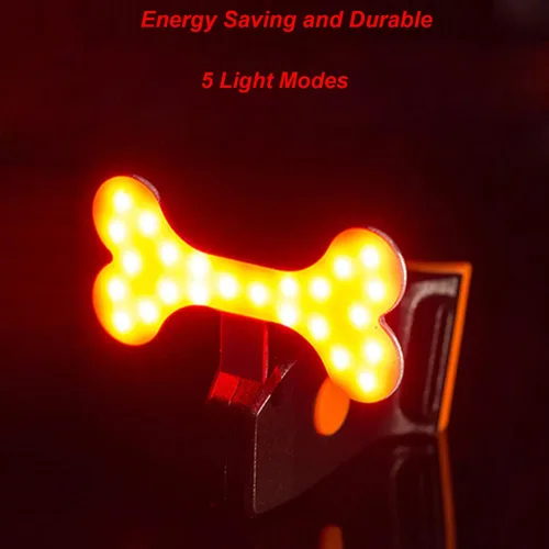 Vista 2 de Luz trasera de bicicleta, luz trasera LED recargable para bicicleta de noche, bonitos accesorios de bicicleta, luz trasera brillante