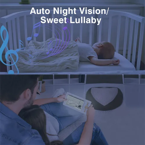 Vista 2 de Unidad de cámara para monitor de bebé modelo B155; máximo 4 cámaras. Color: amarillo