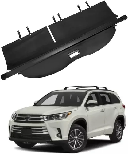 Vesul, cubierta retráctil para equipaje compatible con Toyota Highlander 2014 2015 2016 2017 2018 2019, impermeable, protector de seguridad,