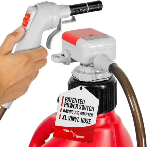 Vista 10 de TERA PUMP Bomba de combustible de gas resistente a la lluvia de próxima generación, manguera de vinilo de 4.25 pies de largo, bomba de sifón