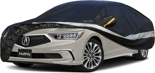 Vista 8 de Funda para automóvil sedán, ajuste personalizado para Cadillac CT5 2019-2025, 100% impermeable, transpirable, para exteriores, protección contra