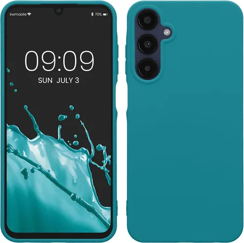 Vista 41 de kwmobile Funda compatible con Samsung Galaxy A12 - Funda protectora de silicona TPU suave y delgada - Verde oscuro mate