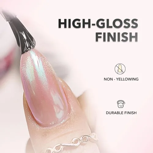 Vista 3 de Kiara Sky Uñas profesionales LED UV Soak Off Rub On No Wipe Gel Top Coat para uñas