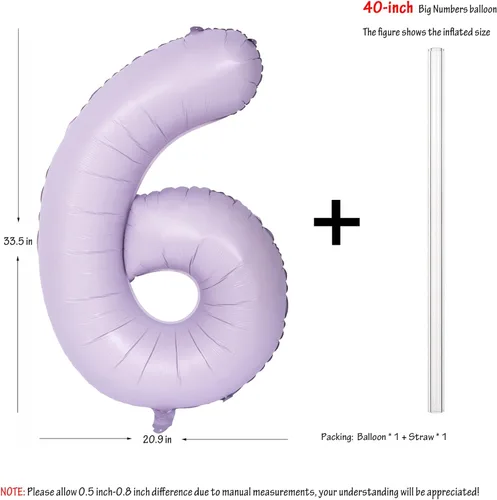 Vista 370 de Globos de 40 pulgadas con números de caramelo, papel de aluminio de helio, globos de látex de Mylar para fiesta de cumpleaños, decoración digital 0
