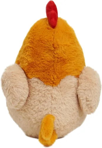 Vista 4 de Avocatt Brown Chicken Plushie Toy - 10 Inches Stuffed Animal Plush - Plushy Squishy Stuffy Rooster with Soft Fabric and Stuffing Stuffie Hen - Cute
