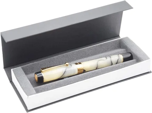 Vista 5 de Gullor Pluma estilográfica ligera en caja de regalo, incluye convertidor, barril de resina, color D