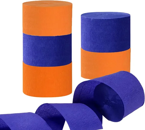 Vista 8 de Aimto Serpentinas de papel crepé negro, 12 rollos (82 pies por volumen)