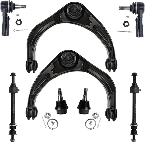 Vista 125 de Detroit Axle - Kit de 8 piezas para Chevy GMC Silverado Sierra Suburban 1500 Yukon Cadillac Escalade 2 brazos de control superior, 2 barras