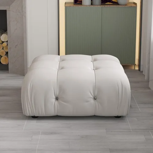 Vista 58 de Sofá modular convertible, moderno sofá recto de terciopelo de 3 plazas para sala de estar, apartamento (104 pulgadas/negro)