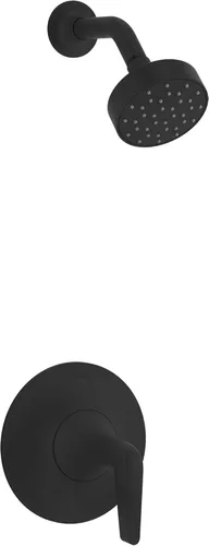 Vista 4 de Kohler K-TS22028-4 - Paquete de molduras de ducha templada con ducha de una sola función, negro mate