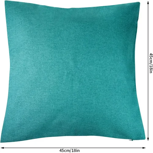 Vista 2 de Paquete de 4 fundas de almohada decorativas impermeables para exteriores, solo fundas de cojín cuadradas de jardín para patio, sofá, tienda