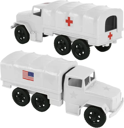 Vista 12 de TimMee - Camiones de plástico para hombre, color negro, M34 Deuce y media carga, fabricados en EE. UU