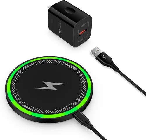 Vista 8 de Bloque de cargador de pared, 2.1A/5V de doble puerto USB, enchufe de pared para teléfono, adaptador USB de viaje, paquete de 3 cubos de cargador