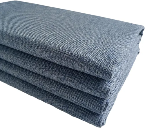 Vista 3 de TinaKim Tela de tapicería de lona, material de tela tipo lino sintético, para reparación de asientos de silla de sofá (beige 3, 2 yardas