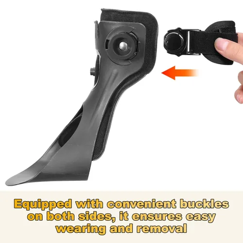 Vista 4 de AFO - Soporte para caída de pie, ortesis de pie de tobillo para hombres y mujeres, soporte de corrección postural con forro de bolsa de aire