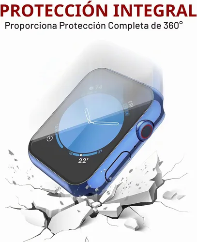 Vista 9 de Misxi Paquete de 2 fundas impermeables con botón diseñadas para Apple Watch Series 3 Series 2 de 38mm, funda rígida de policarbonato anticaídas