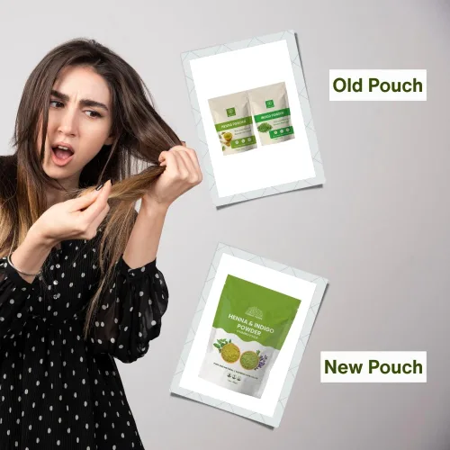 Vista 5 de Polvo de henna e índigo para el color del cabello, crecimiento, 7.05 oz (3.53 oz cada uno), tinte para el cabello puro y natural