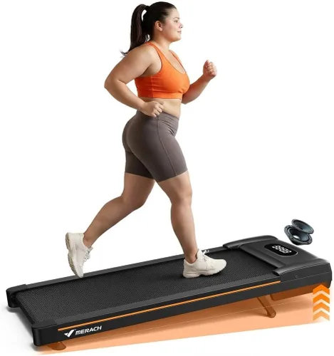 MERACH Caminadoras W50 para el hogar, 12% de inclinación automática, capacidad de 400 libras, 3.5 HP súper silenciosa sin escobillas, cinturón de