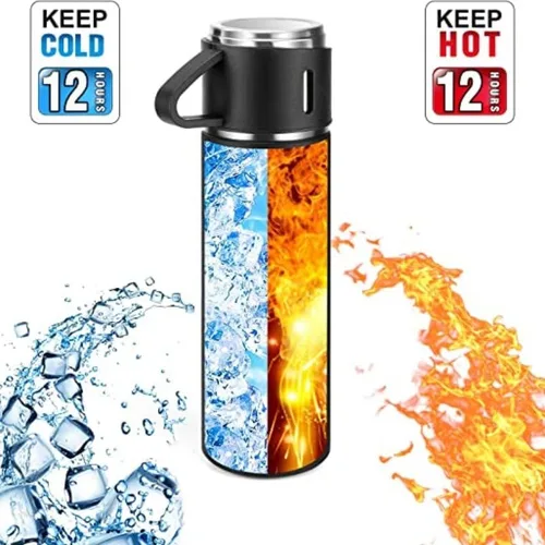 Vista 3 de Vacuum Cold With And Bottle 500ml16.9oz Stainless Steel Flask Water Cup Insulated Thermo For Thermal Hot Bottle