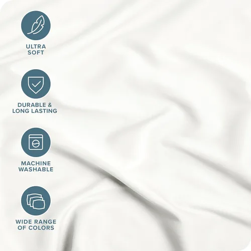 Vista 120 de Bare Home - Sábana bajera ajustable tamaño individual XL, microfibra 1800 muy suave y duradera, para colchones altos; color blanco