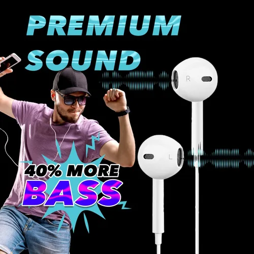 Vista 6 de Auriculares con cable con micrófono, auriculares intrauditivos de 0.138 in con control de volumen en línea, auriculares enchufables para portátiles